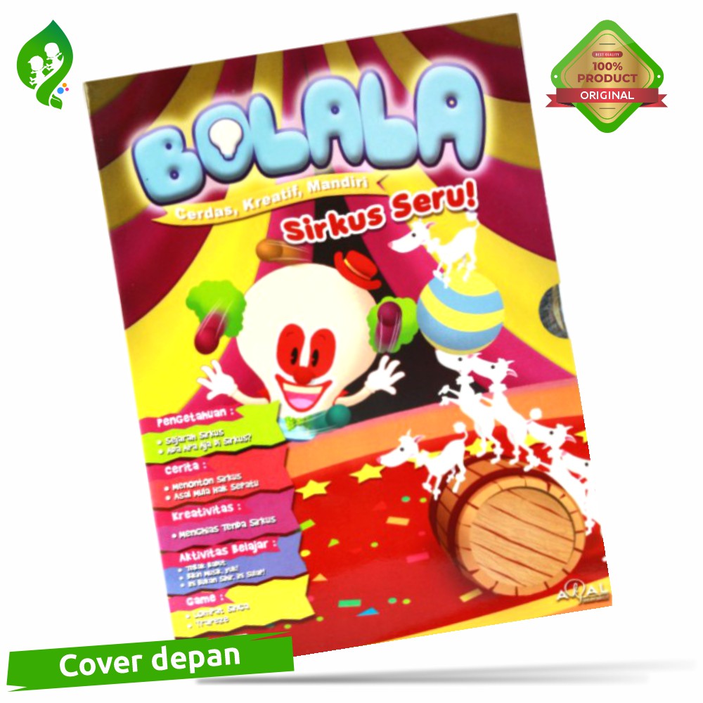 CD Interaktif Bolala Sirkus Seru Original Akal Interaktif Garansi 1 Tahun