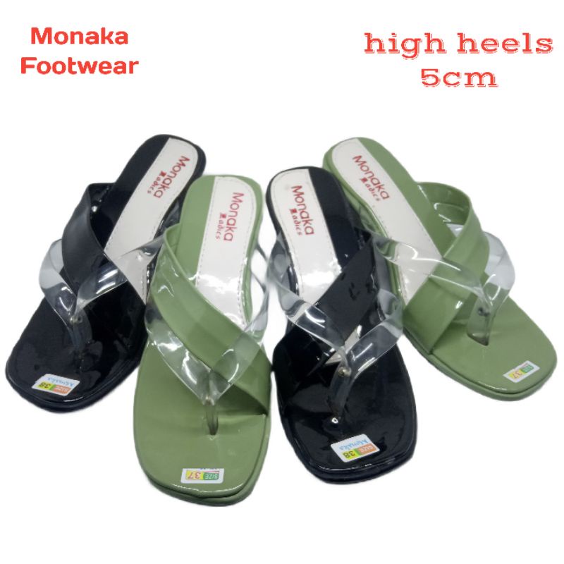 Terbaru sandal wanita high heels monaka /Sandal Wanita Hak Tahu