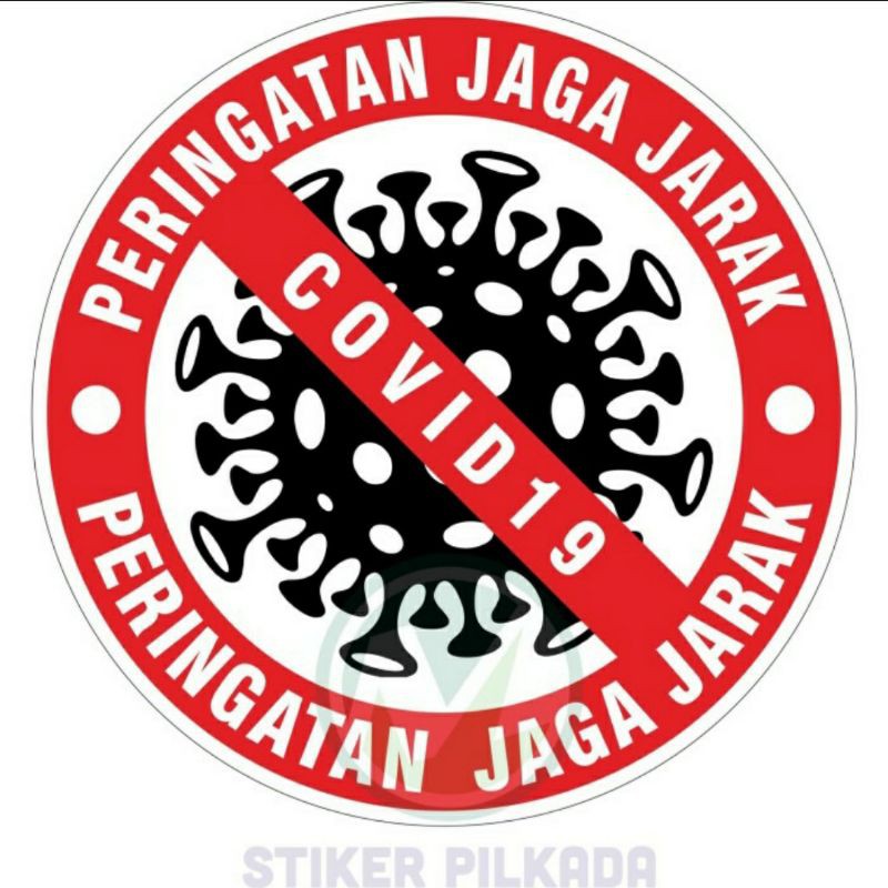 

STIKER JAGA JARAK BULAT 19x19CM