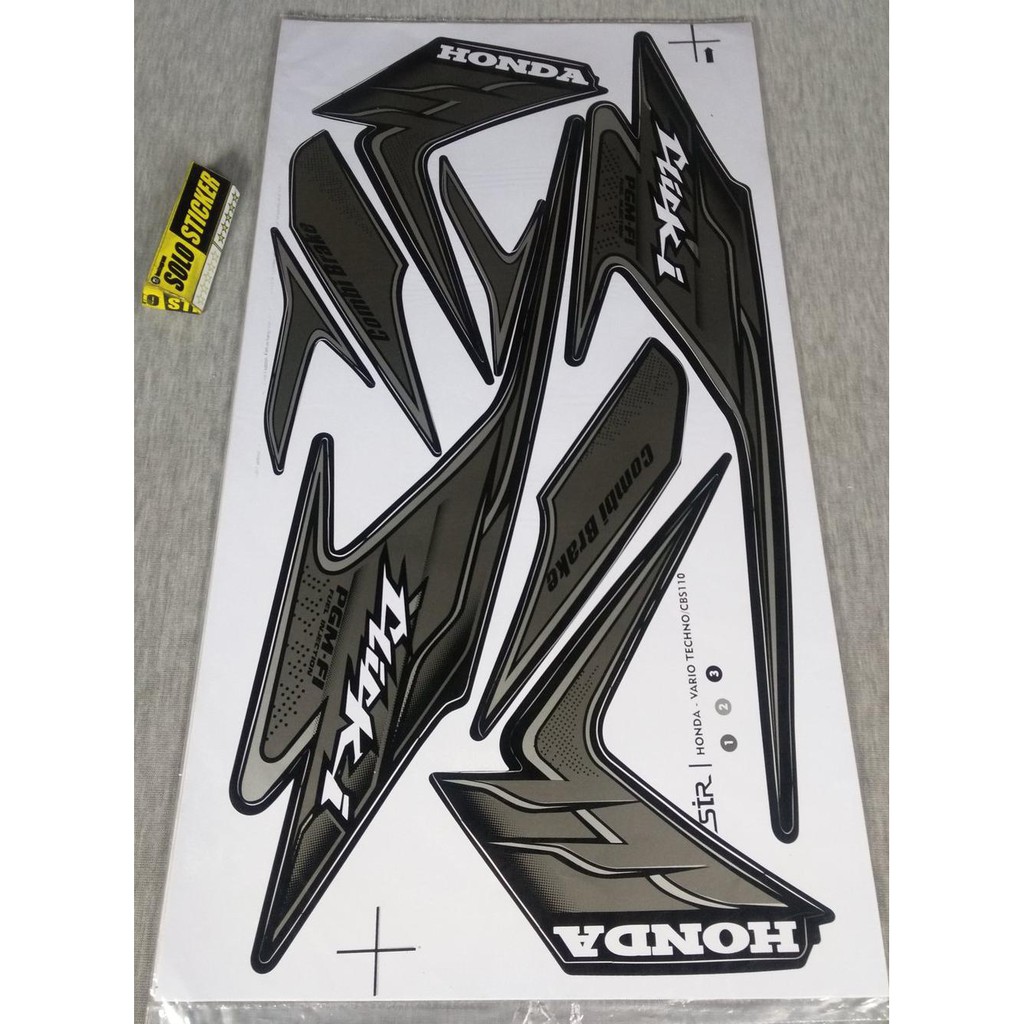 Cutting Striping Sticker Lis Motor Variasi Honda Vario Cbs-Techno 110 Click -2
