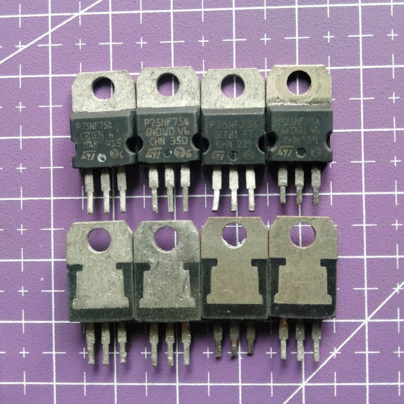 MOSFET P75NF75 Cabutan 75NF75