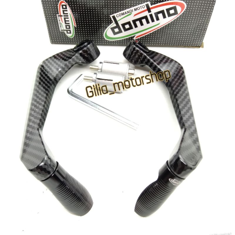 Proguard carbon Domino model AGV handguard karbon pelindung tangan karbon Domino