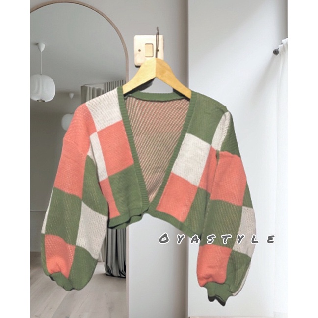 BOLERO CARDIGAN CROP OVERSIZE RAJUT TEBAL TERBARU//LIAM CARDI JENNIE KOREAN IMPORT BALON /KARDI OUTE