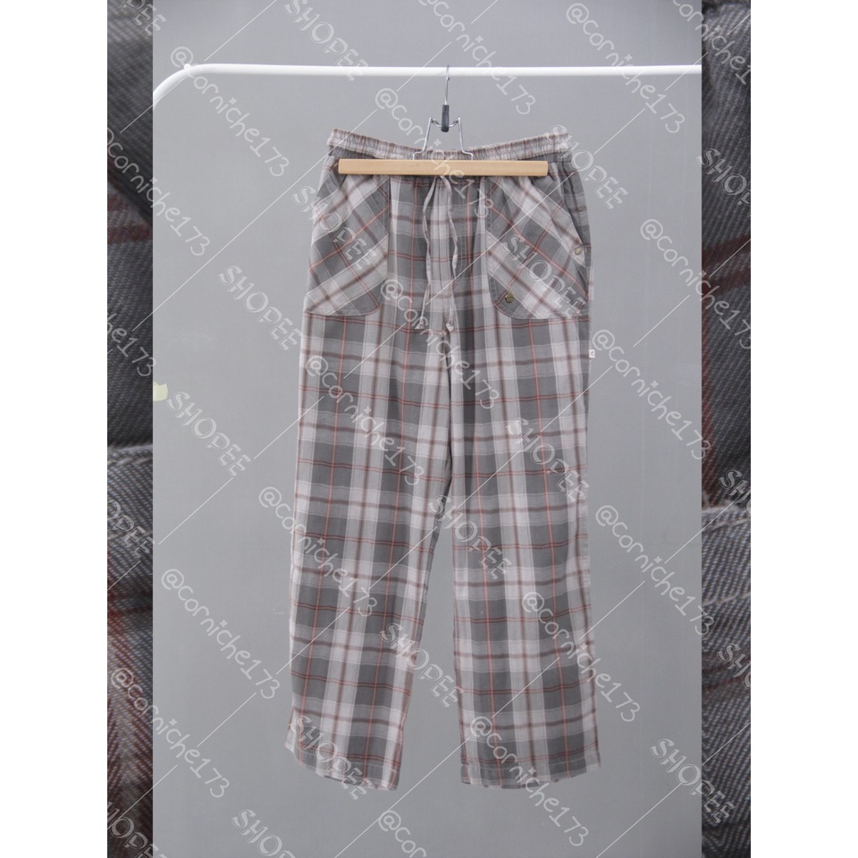 Corniche Macy Pants Kotak Grey - TP90323