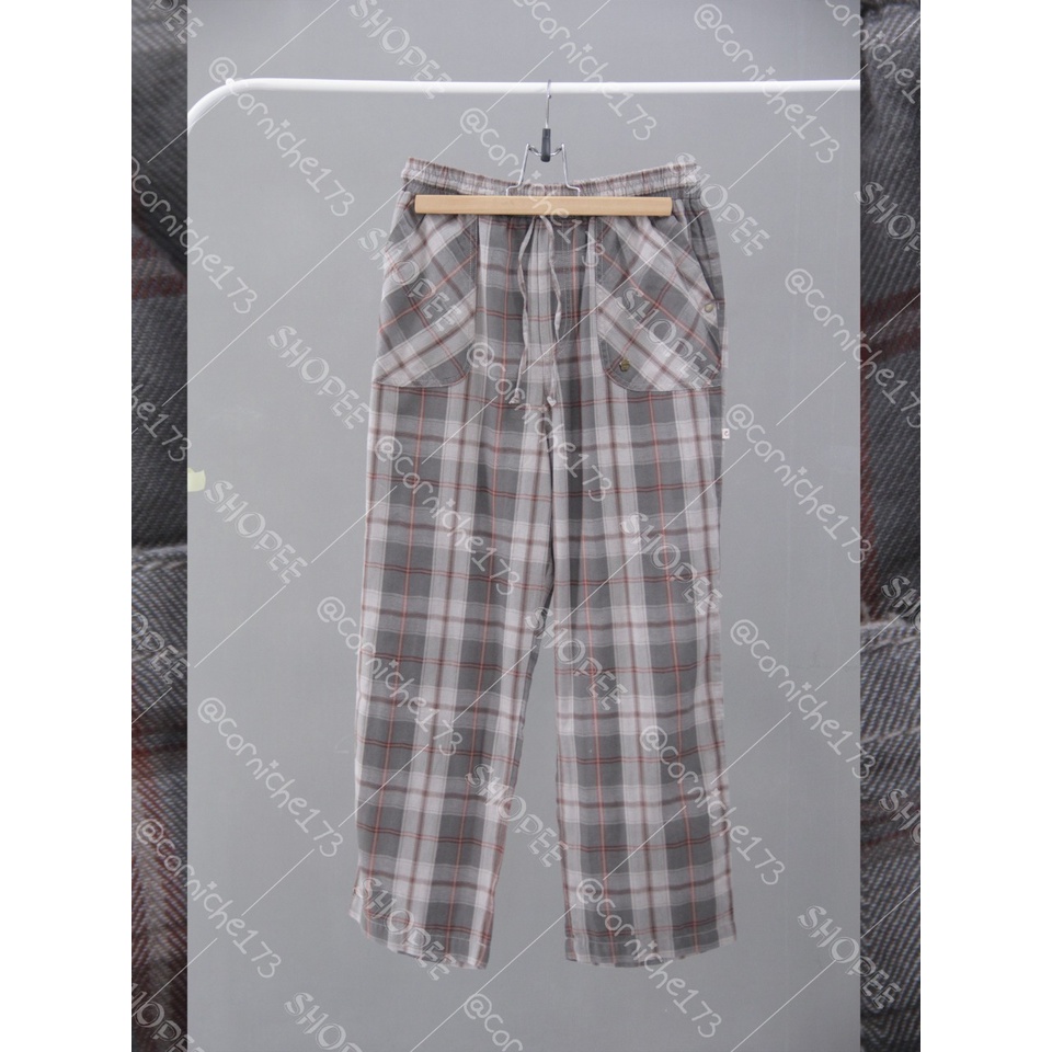 Corniche Macy Pants Kotak Grey - TP90323