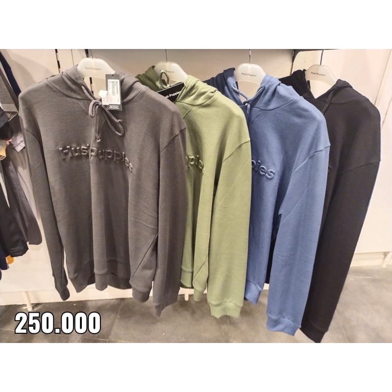 Hoodie Hush Puppies ❣️SALE 250k❣warna hitam size M (pesanan)