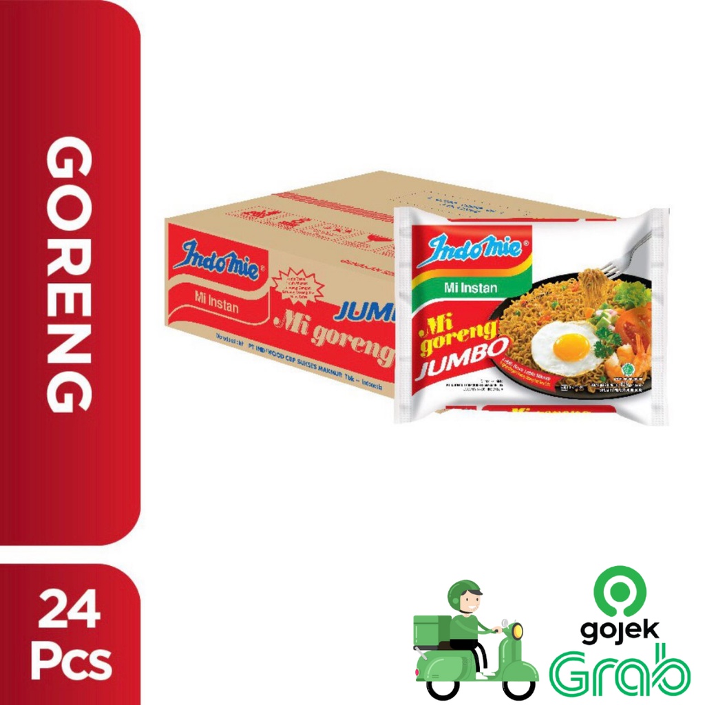 Jual 1 Dus Isi 24 Pcs INDOMIE Goreng JUMBO| INDOMIE Goreng JUMBO 24 Pcs ...