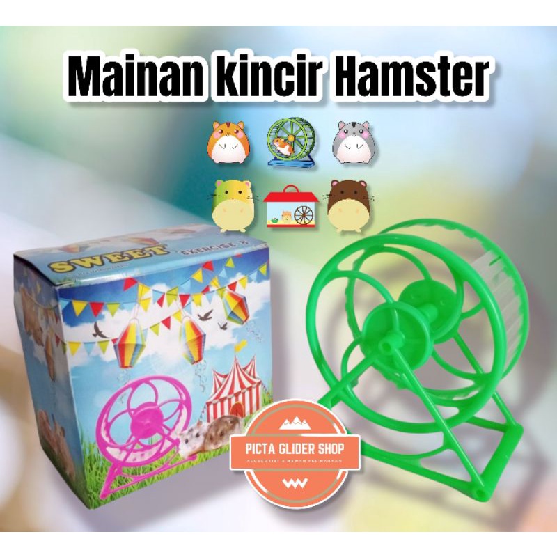 kincir hamster jogging wheel mainan hamster kincir sweet exercise rolling x8