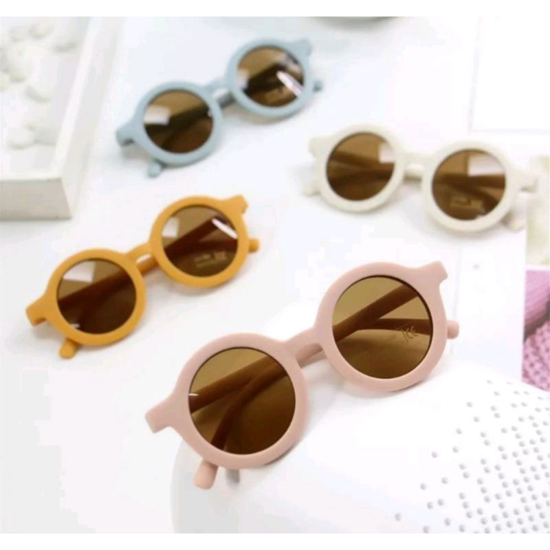 (GANBARU) KACAMATA HITAM ANAK | KACAMATA ANAK GAYA ANTI UV | KACAMATA JEMUR BAYI | BABY SUNGLASSES