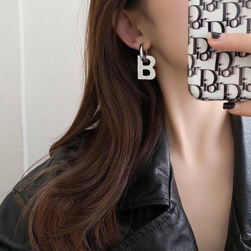 Letter B Earrings Accessories Exquisite Temperament Trendy