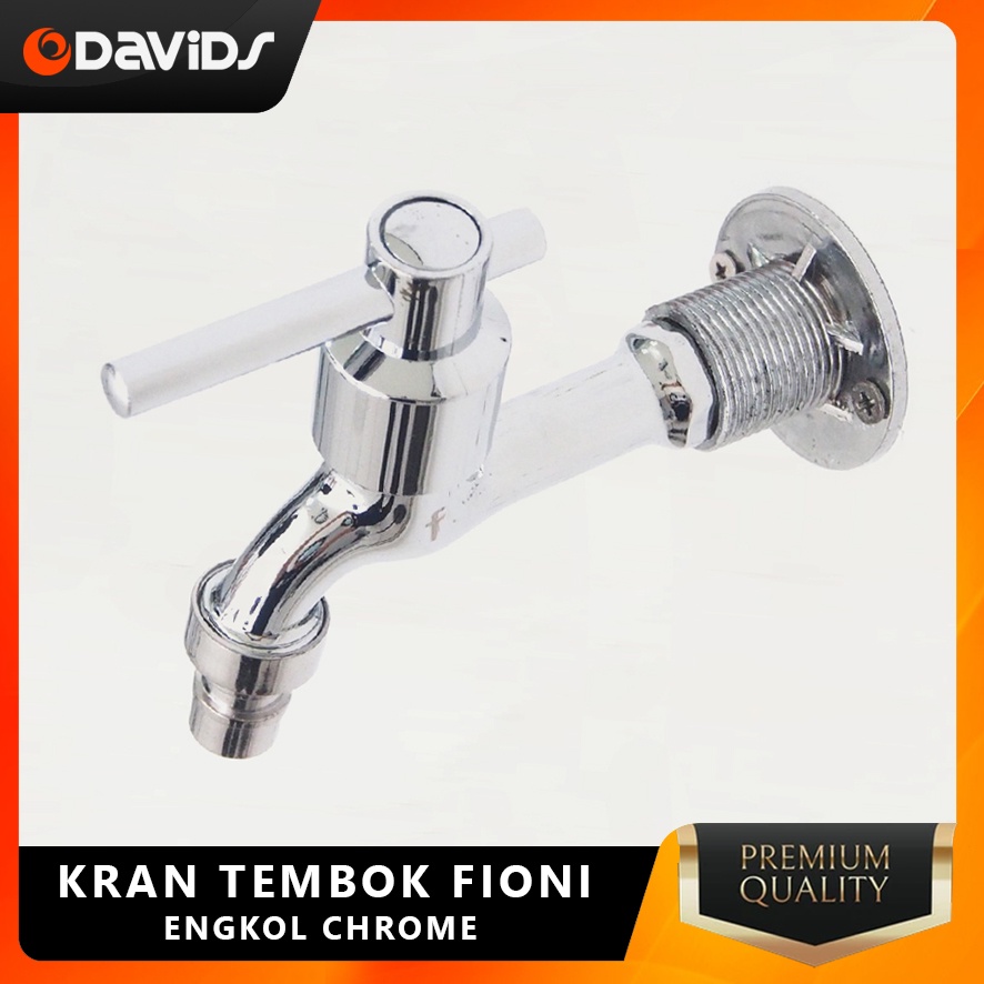 Kran Kamar Mandi Tembok Keran Air Cuci Piring Engkol Fioni 1/2 Inch