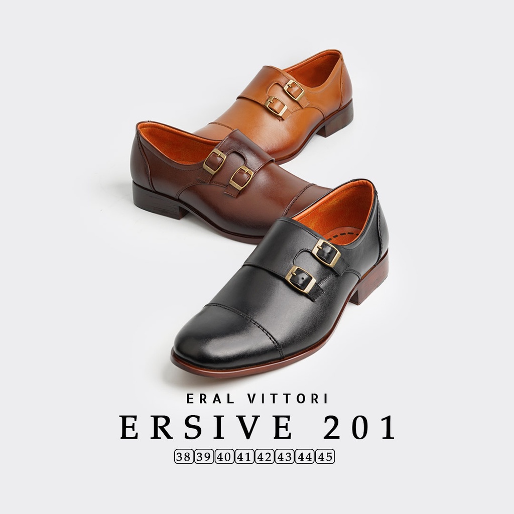 Eral Vittori -  Ersive 201 Sepatu Pantofel Formal Kantor Pria Kulit