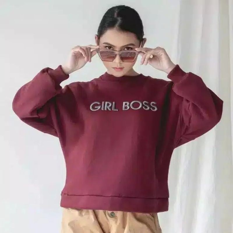 Girl boos atasan blouse top fashion wanita