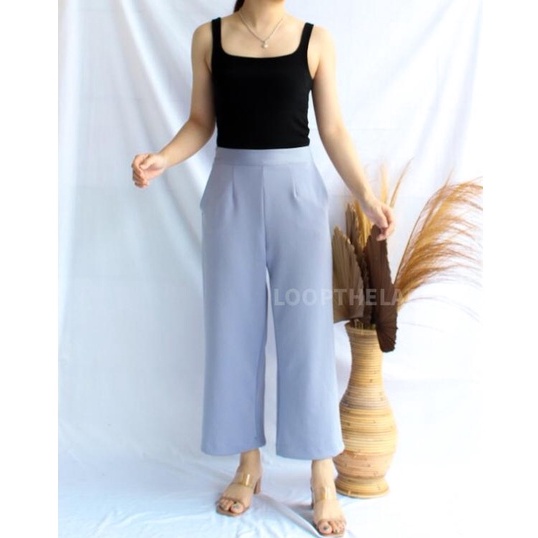MOSSA CULLOTE PANTS - Celana Kulot Wanita / Celana Kantor / Celana Formal / Celana Panjang Wanita-SKY