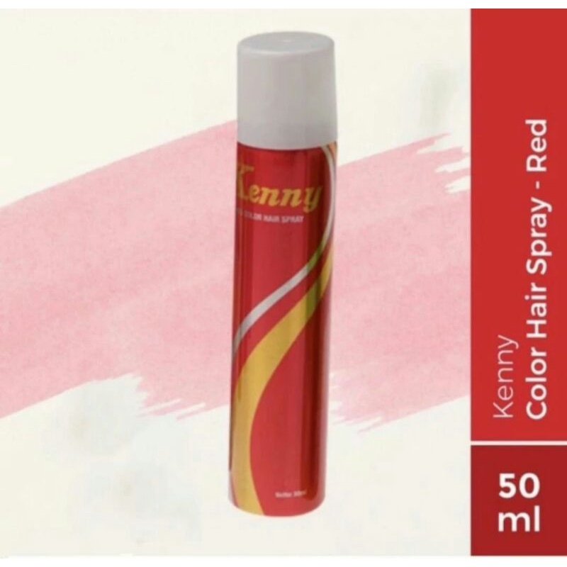 Hairspray Kenny /Cat Rambut Semprot Sementara Warna Merah