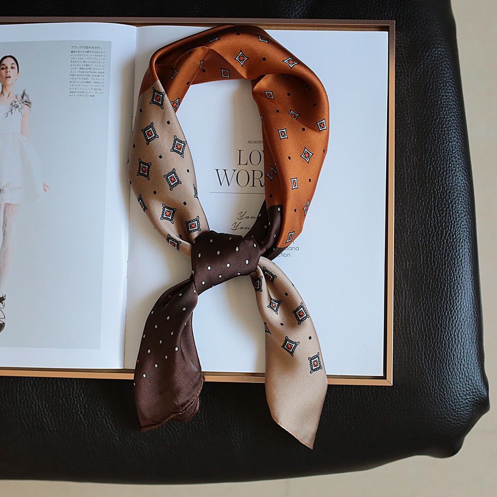 Super66 Scarf Syall Outer Leher Headband 70x70cm-7