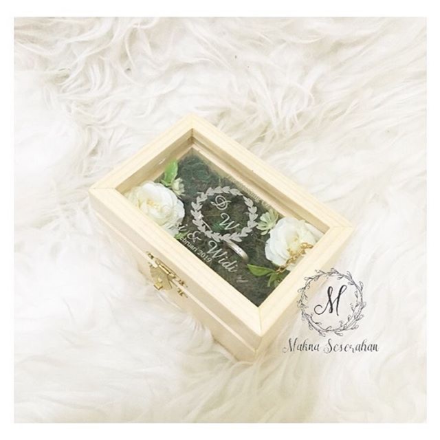 Rustic box / ring box / kotak kayu cincin / rustic wedding /