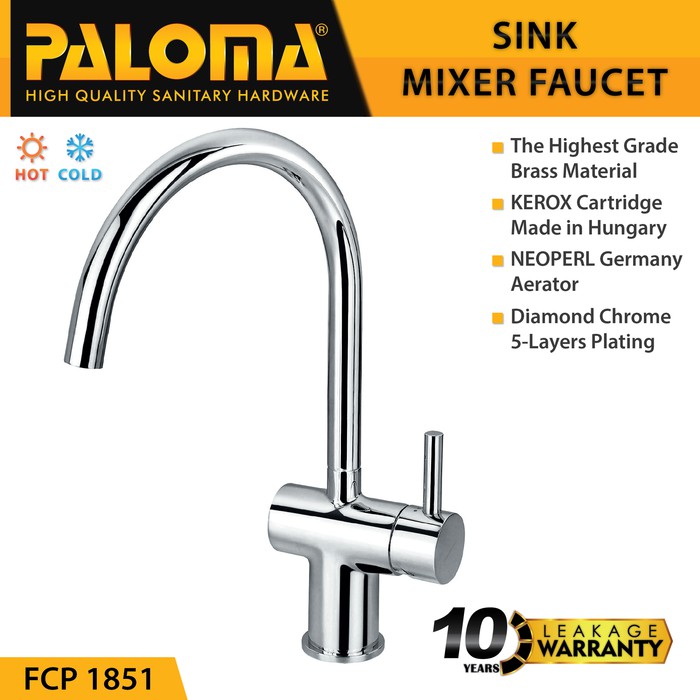 PALOMA FCP 1851 Keran Panas Dingin Sink Dapur Kran Air