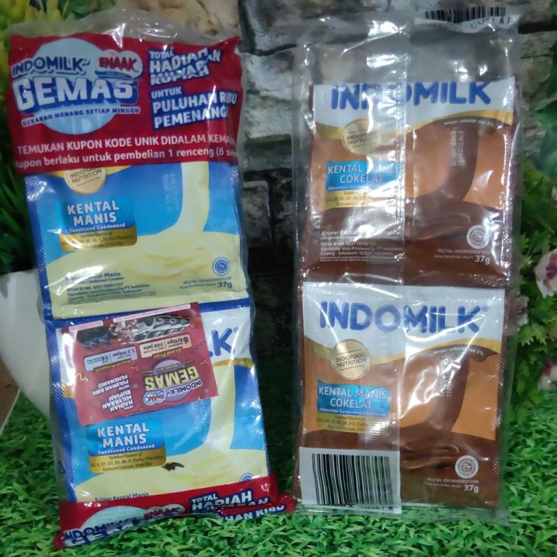 

Indomilk Kental Manis Putih | Coklat Sachet 6x37gr