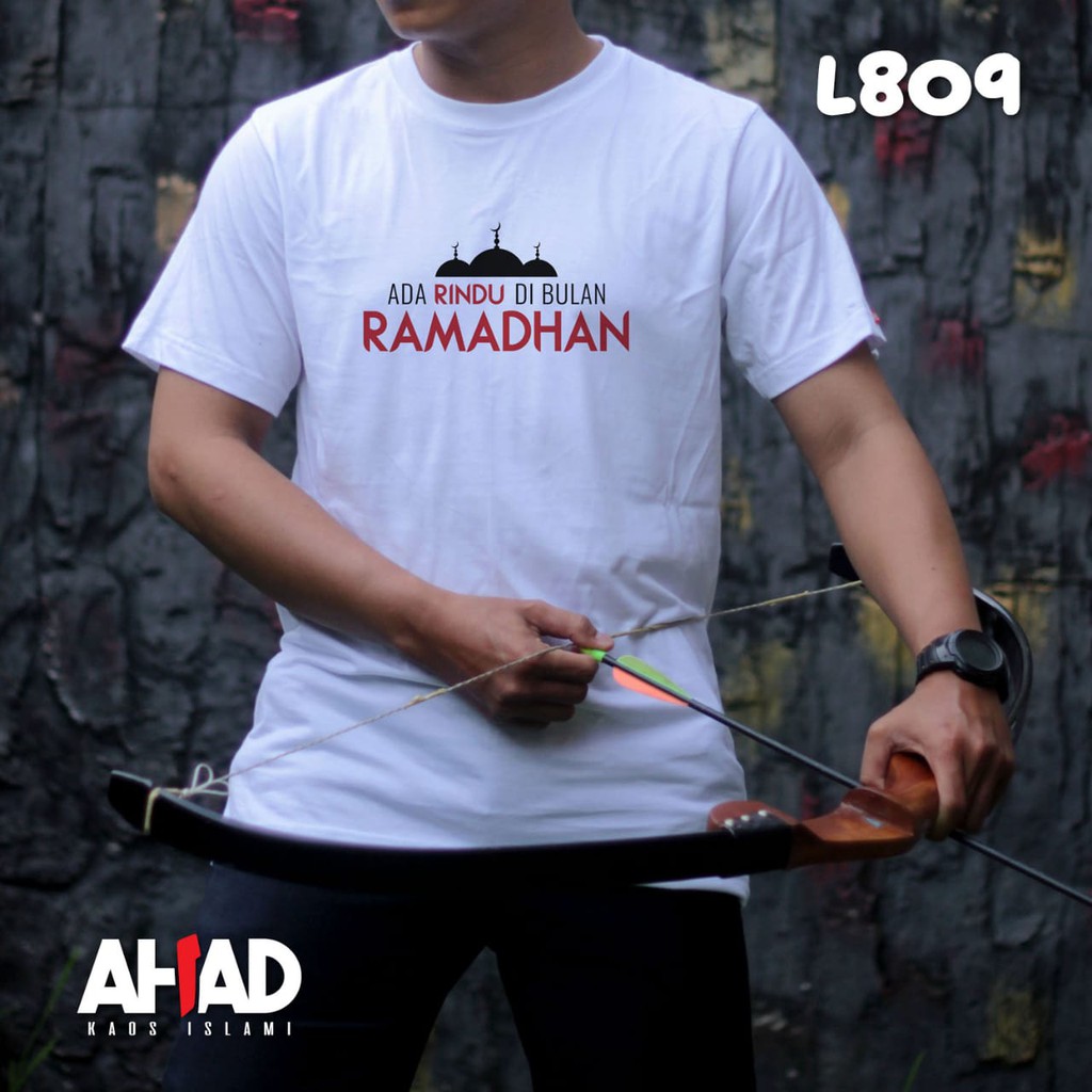 Kaos Islami Ahad - Ada rindu di bulan ramdhan L804