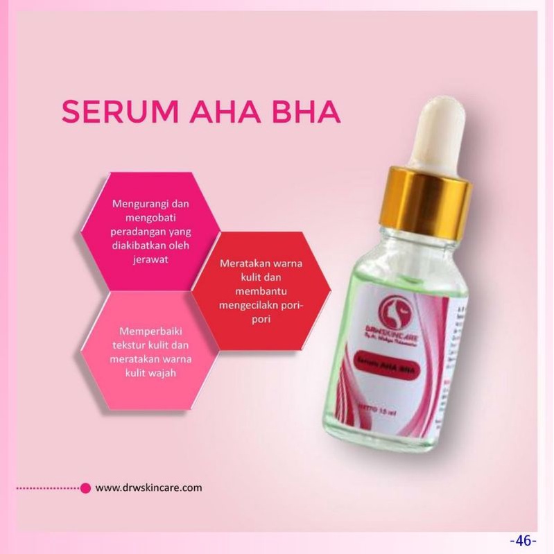 Serum AHA BHA DRW skincare buat wajah berjerawat