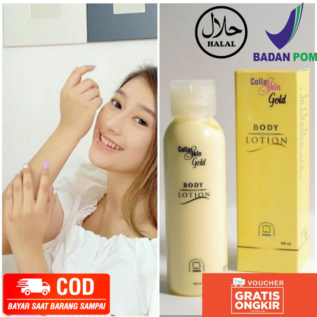 COLLASKIN Body Lotion - HandBody Pemutih Kulit Premium permanen bpom halal