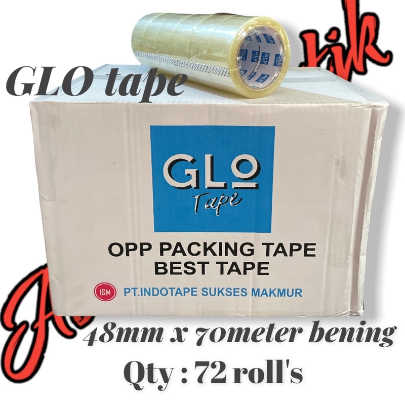 

LAKBAN GLOTAPE BENING 48MM x 70 METER / 1 DUS ISI 12 ROLL/GRAB-GOJEK ONLY