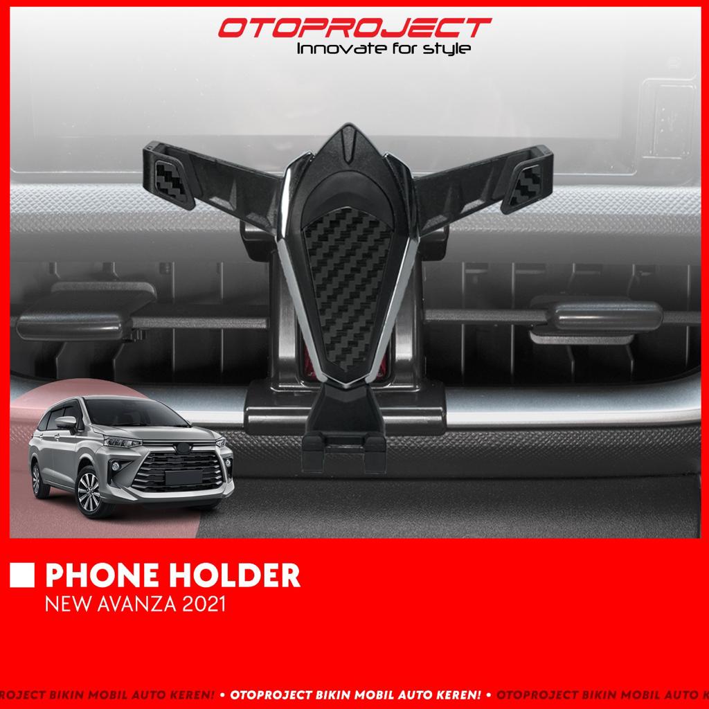 Dudukan Hp Phone Holder Avanza Xenia Veloz 2021 2022 Up Carbon