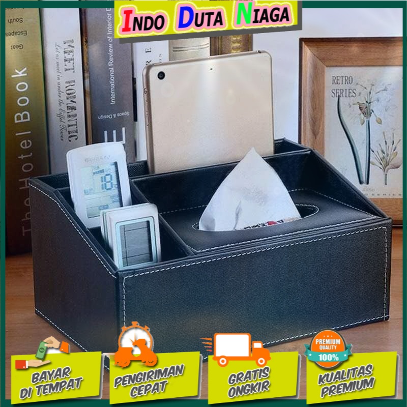 ACRDDK Kotak Tisu Kulit Multifungsi Tissue Box Organizer - 34014