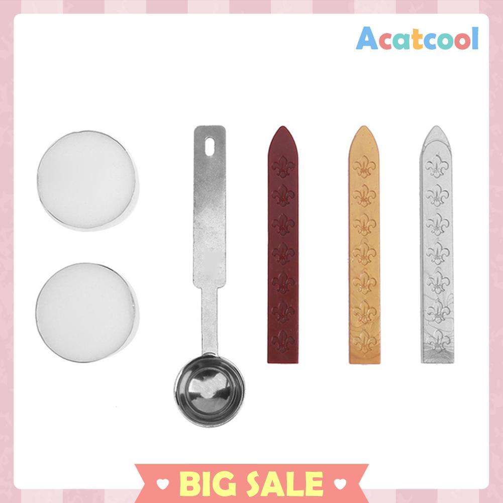 Stempel Segel Lilin 26 Huruf Alfabet Inggris Lima Kelopak Bunga Bahan Metal