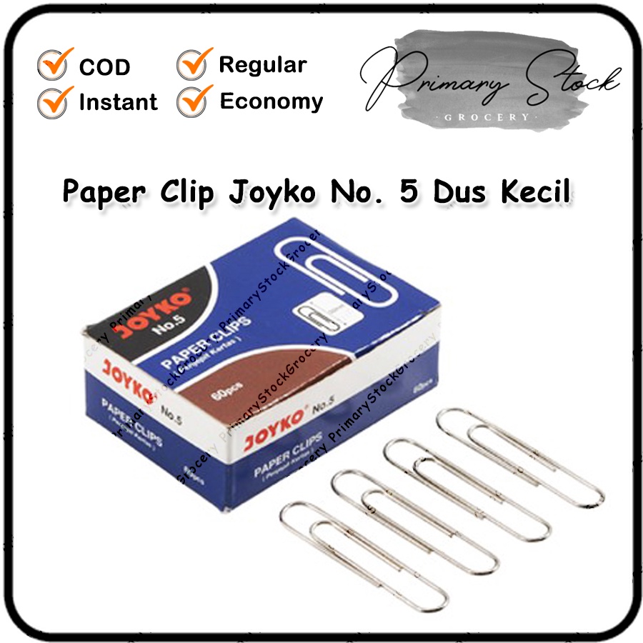 

Clip Kertas Paper Klip Joyko No 5 Penjepit Kertas Jumbo Besar Trigonal