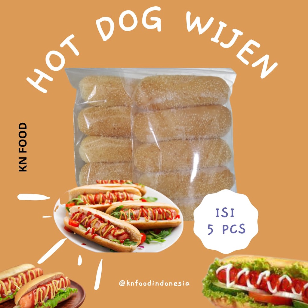 

Roti HotDog Wijen-Roti Hotdog Topping Wijen