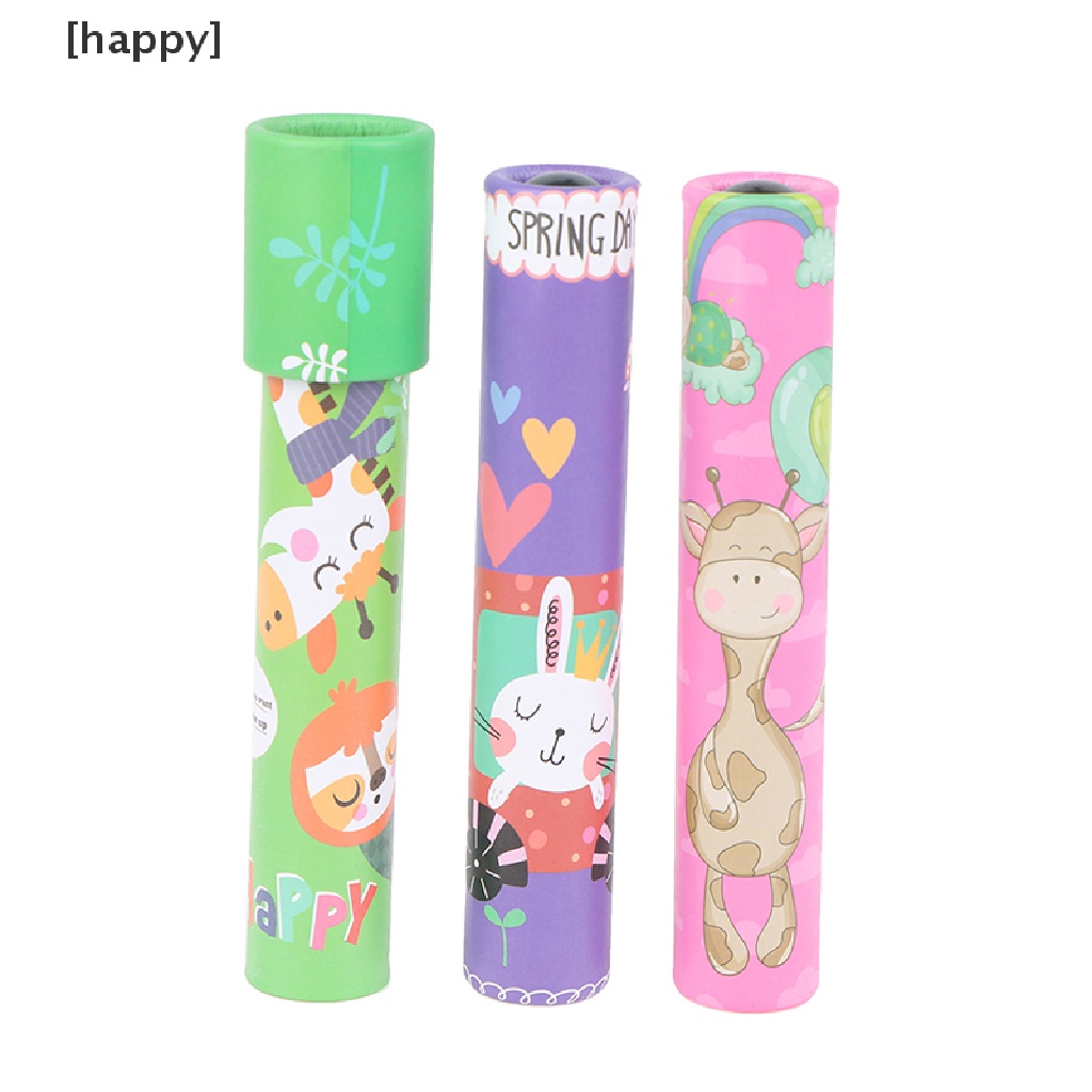 1 Pc Mainan Kaleidoskop Putar Motif Kartun Untuk Edukasi Anak