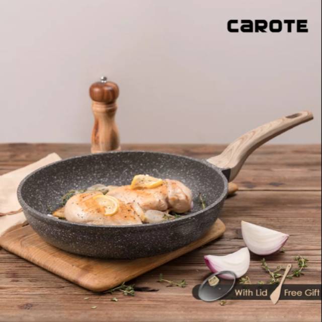 Wajan Carote Fry pan Granit  ceramic 20 24 26 28 30 cm 