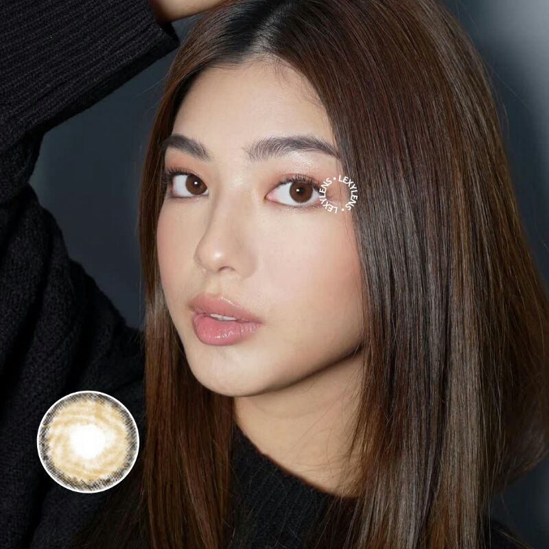 LEXYLENS - CAPPUCINO / DIA 14.00MM / NORMAL SD -10.00 / SOFTLENS MINUS TINGGI / SOFTLENS EOS PUDDING