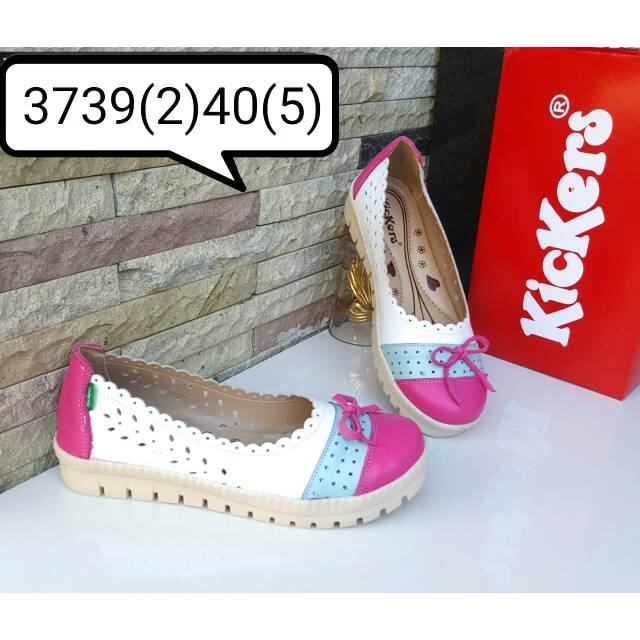 SEPATU WANITA KICKERS BAHAN KULIT