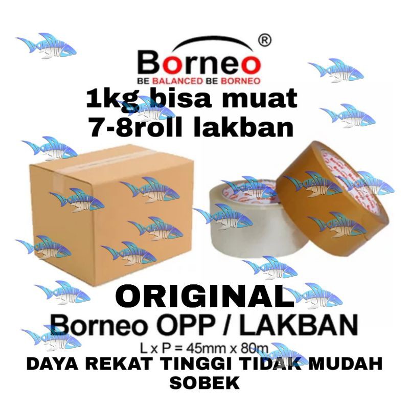 [GROSIR]LAKBAN OPP BORNEO BENING&amp;COKLAT 48mm x 80m ORIGINAL