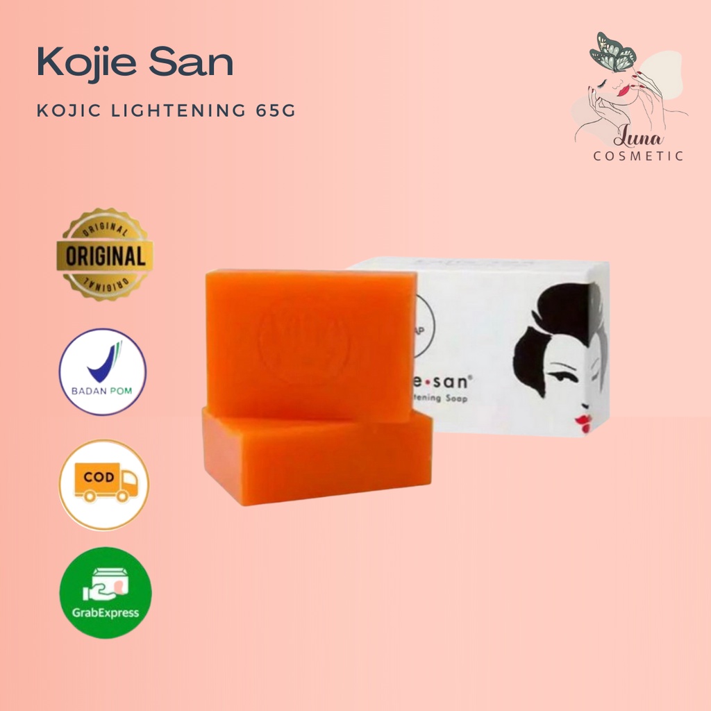 KOJIE SAN Skin Lightening Soap with Hydromoist 45gr 65gr 135gr / Sabun Pemutih / Sabun Wajah Kojiesan