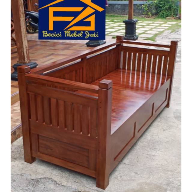 Jual Kursi Dipan kayu jati tua 200x80x80 | Shopee Indonesia