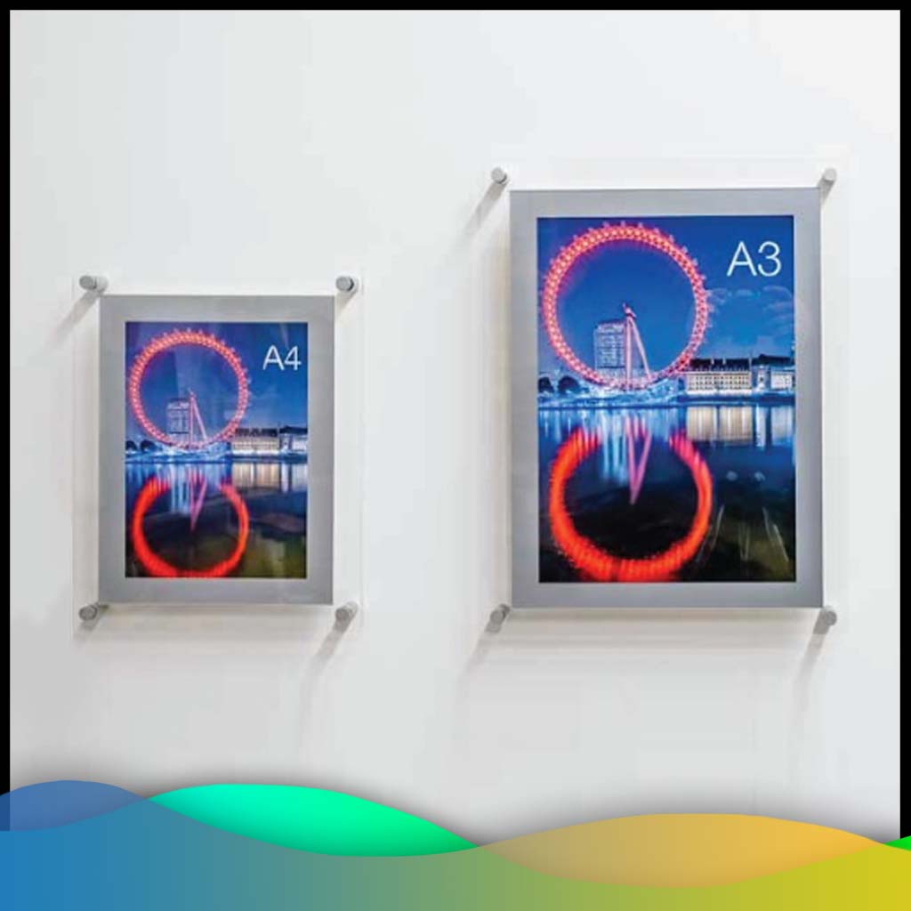 Poster Frame Akrilik UV / Custom Cetak Poster UV / Poster Print UV A4 A3