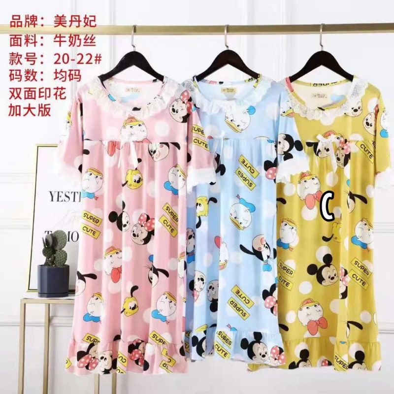 Daster renda wanita import murah/Baju tidur wanita jumbo