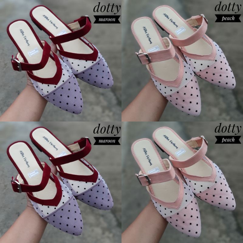 [AA] FLATSHOES DOTTY ORGANZA // sepatu wanita