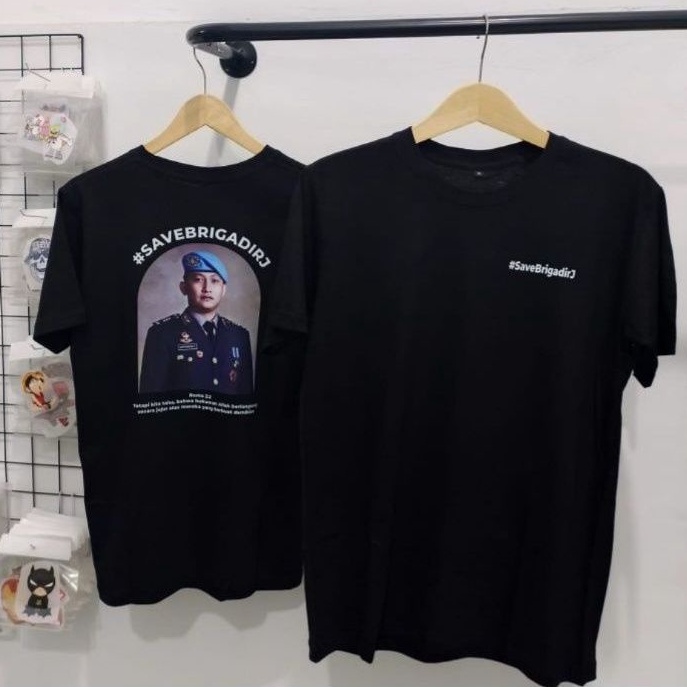 KAOS DISTRO GAMBAR KEREN KEKINIAN KAWAL TERUS SAMPAI TUNTAS KASUS BRIGADIR J