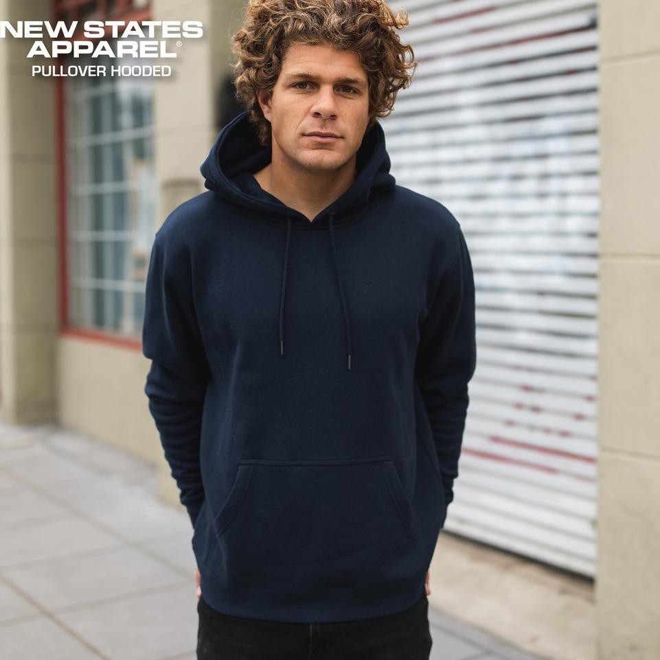 Terbaru.. Jaket Polos Hoodie New States Apparel 9500