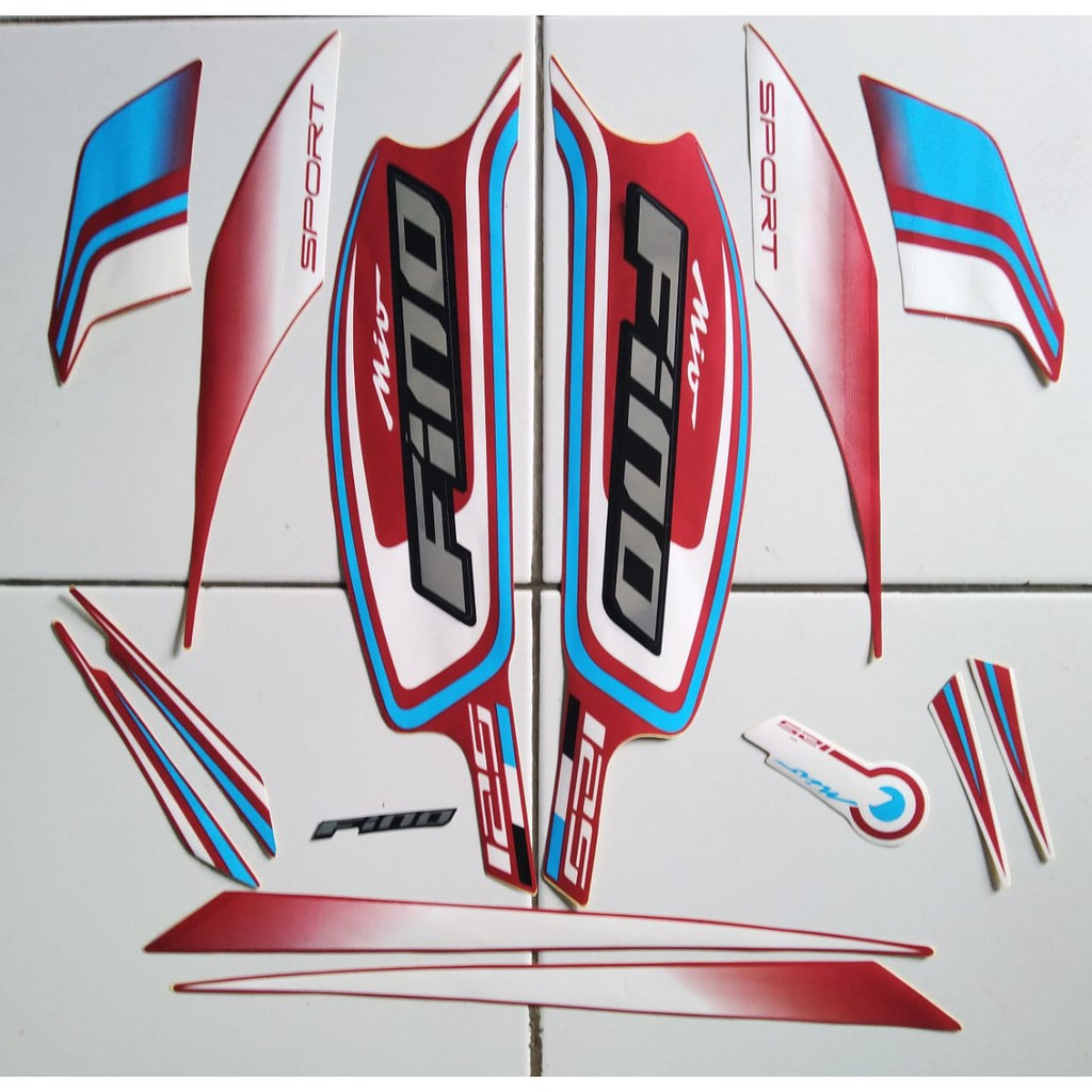 stiker yamaha fino 125 2016 merah