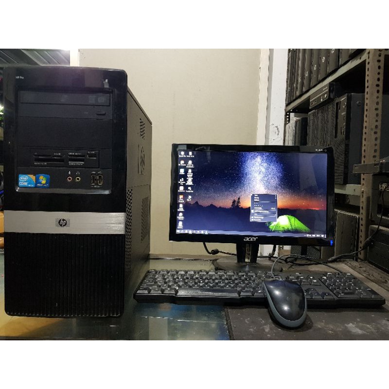 PC BUILTUP LENGKAP CORE i7 2600 RAM 8GB SSD 120GB HDD 500GB MONITOR 16&quot; KEY &amp; MOUSE