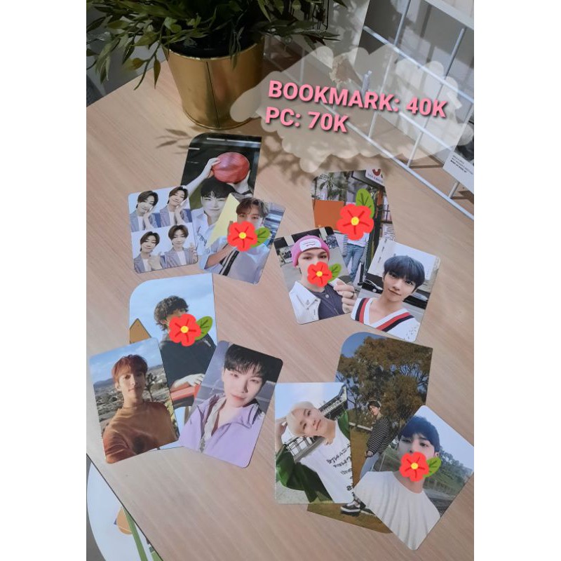 PC DAN BOOKMARK ALBUM HENGGARAE SEVENTEEN / WOOZI / THE8 / JOSHUA / DK / DINO / HOSHI