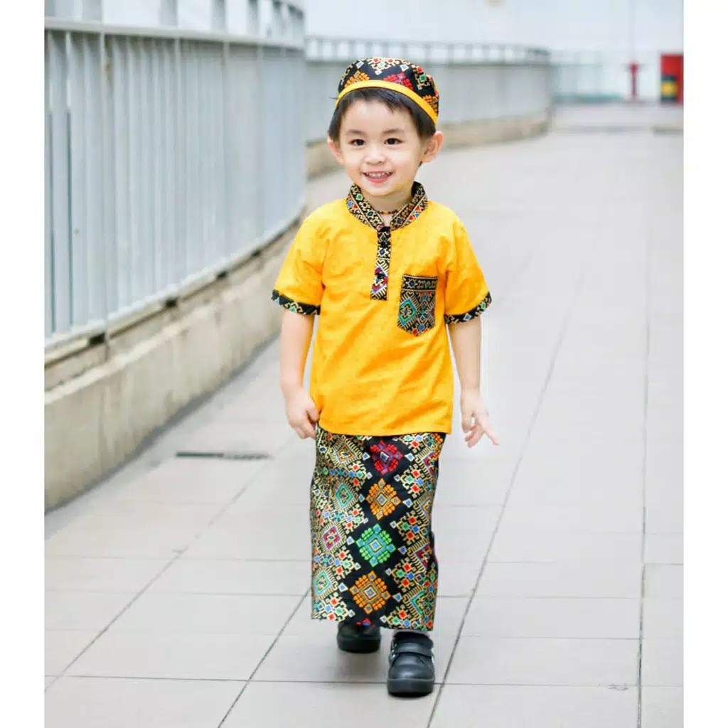 SARKOCI (SARUNG koko peci) Sarung celana koko peci anak / Batik prada 1-9 Th