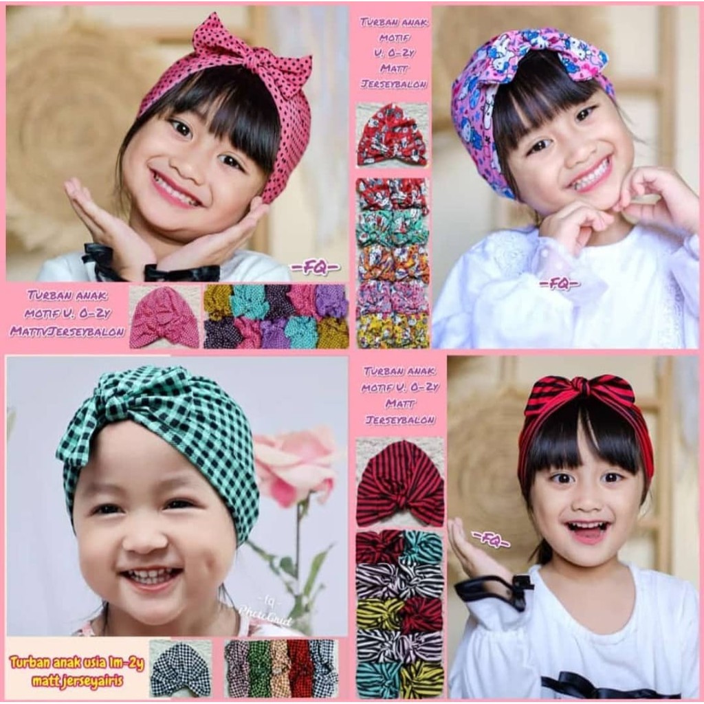 Turban Anak Bandana Bayi Random Model dan Warna