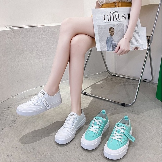 TBIG [COD] Sepatu Sekolah Sneakers Import Shoes RYLIN Fashion Wanita Sepatu Korea Style Sekolah Kuliah